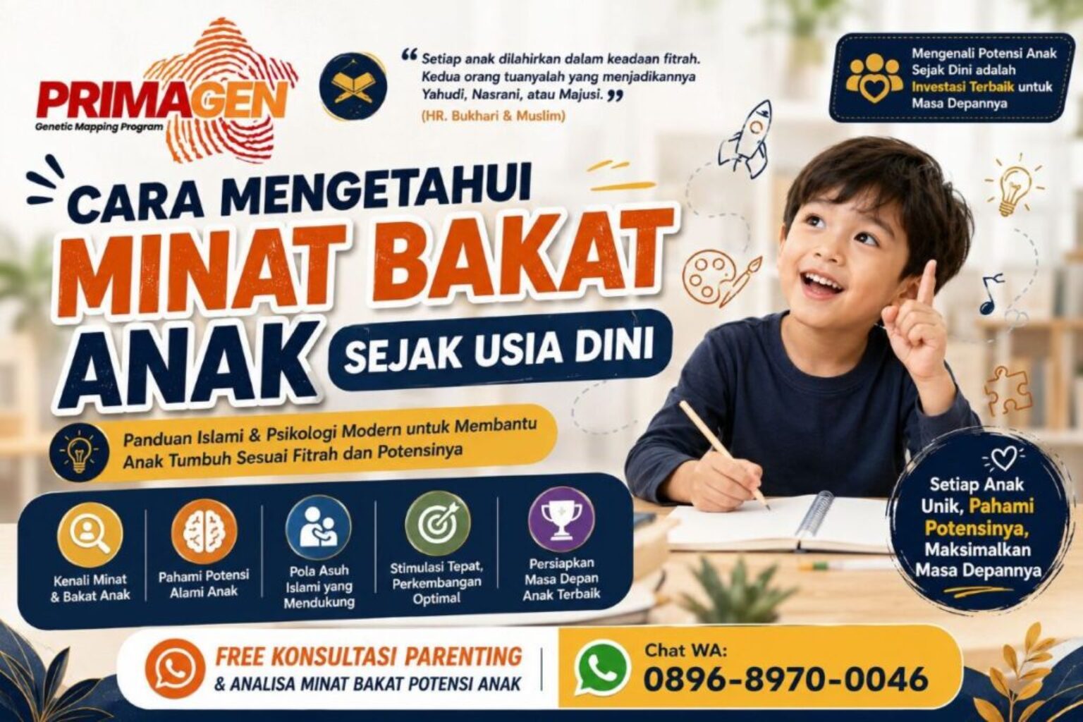 2 Cara Mengetahui Minat Bakat Potensi Anak