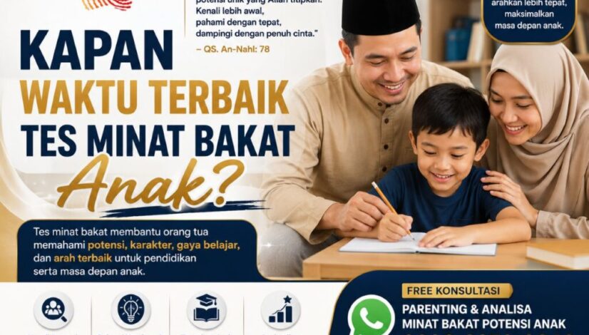 Kapan Waktu Terbaik Tes Minat Bakat Anak?