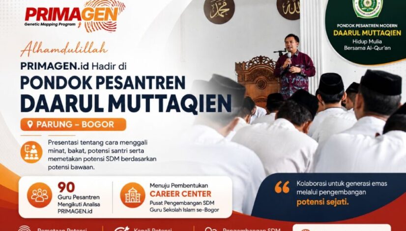 Tes minat bakat PRIMAGEN Hadir di Pondok Pesantren Daarul Muttaqien Parung Bogor 2